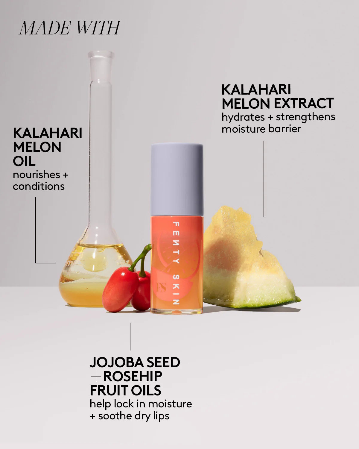 Fenty Treatz Hydrating + Strengthening Lip Oil — Kalahari Melon - Image 6