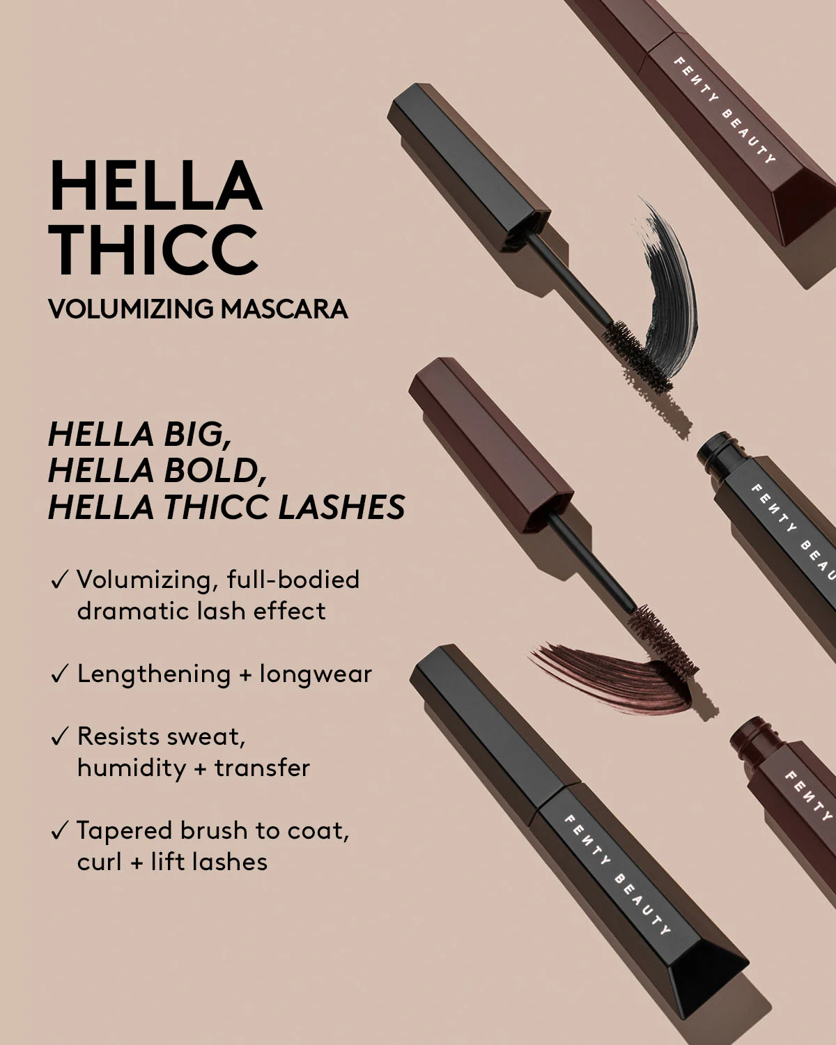 Hella Thicc Volumizing Mascara — Cuz I'm Black - Image 4
