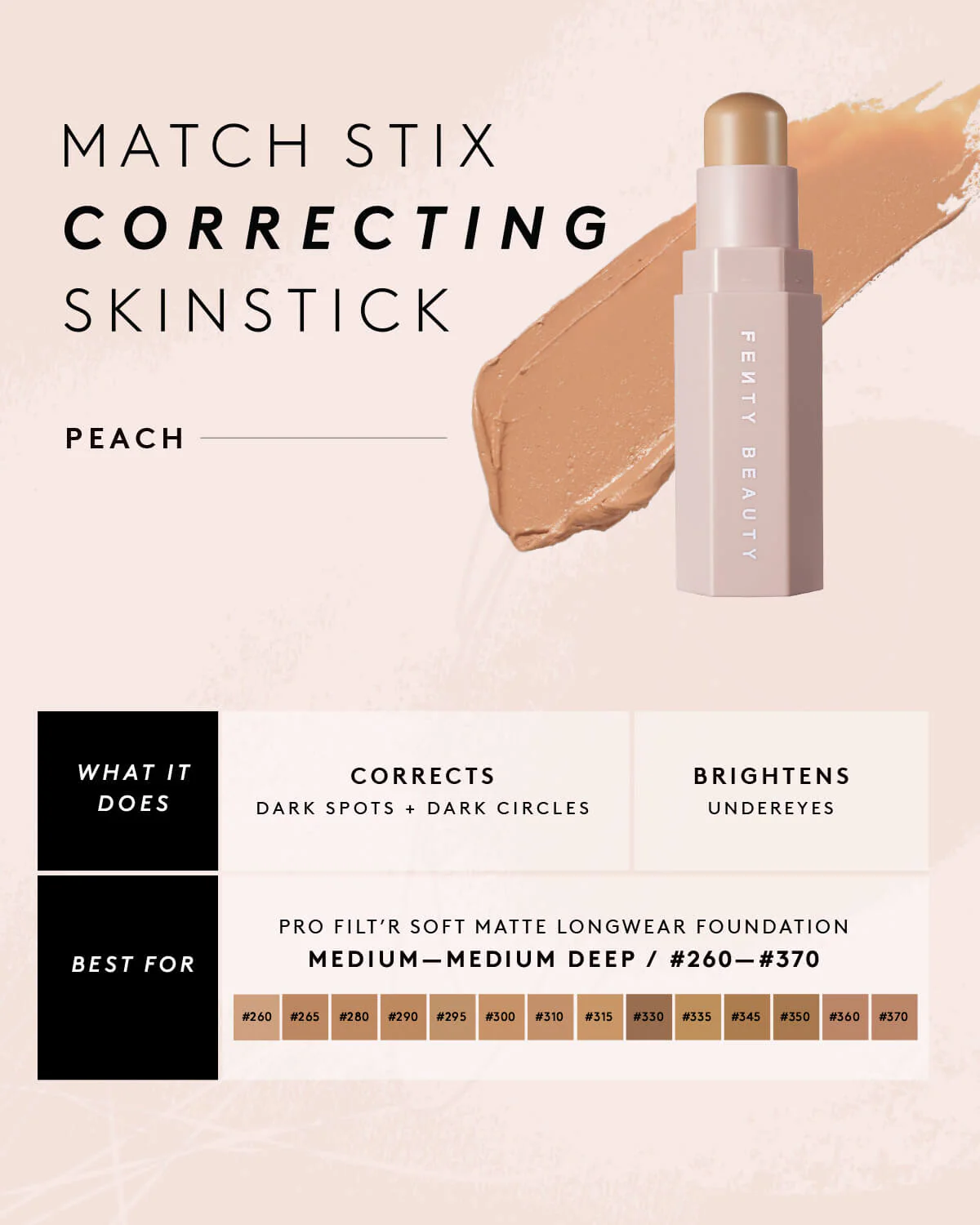 Match Stix Correcting Skinstick — Peach - Image 3